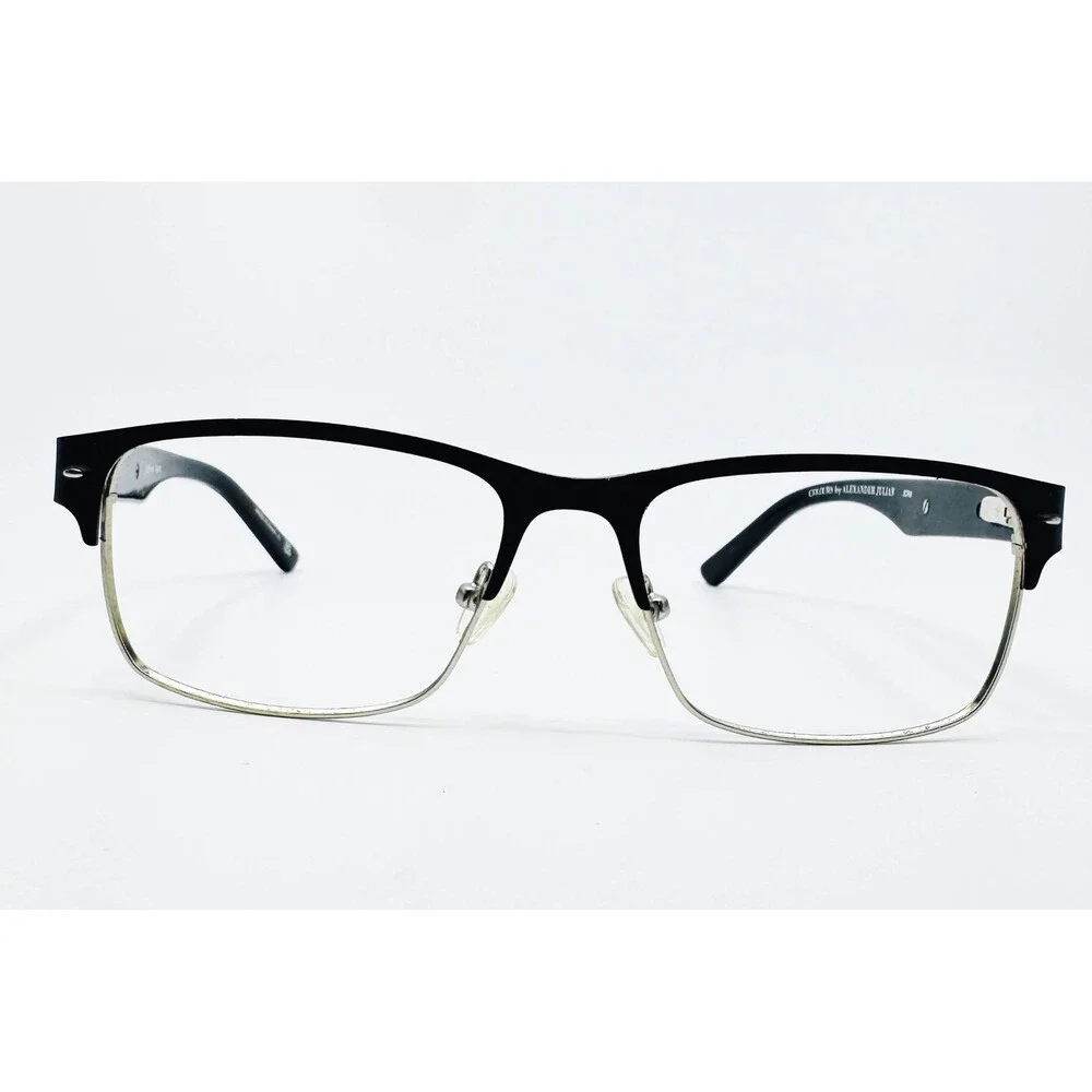 Colours by Alexander Julian Eyeglasses Mens Black Scrim Square 52-16-140